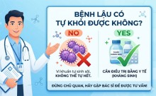 Bệnh lậu có tự khỏi được không, dấu hiệu khỏi bệnh bạn cần biết